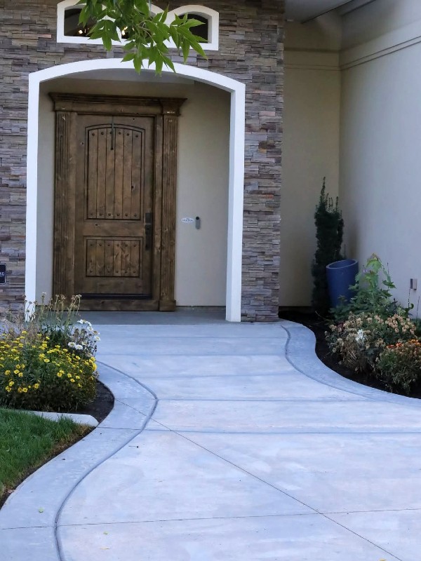 Before walkway surfacing project